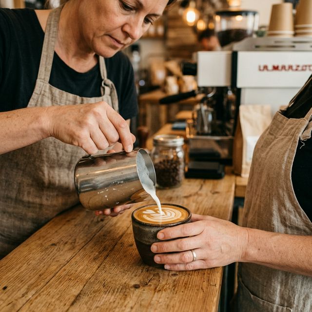 バリスタの手仕事